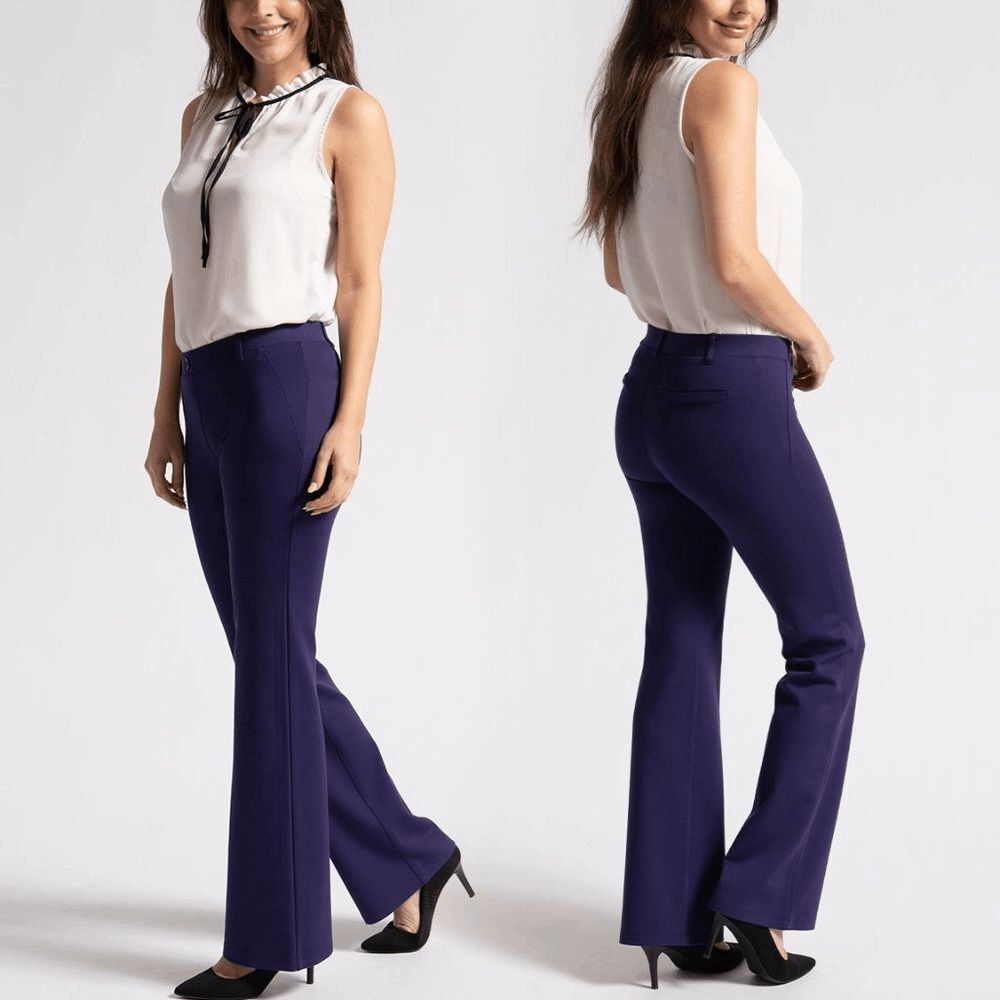 New Betabrand Amethyst Twill Bootcut Classic Dress Pant Yoga Pants Small
